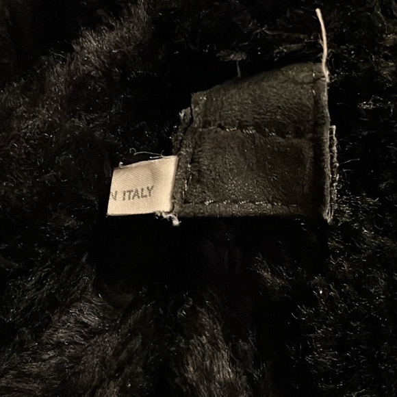 Vintage Christia Hana K Suede Fur Black Coat - Picture 15 of 17